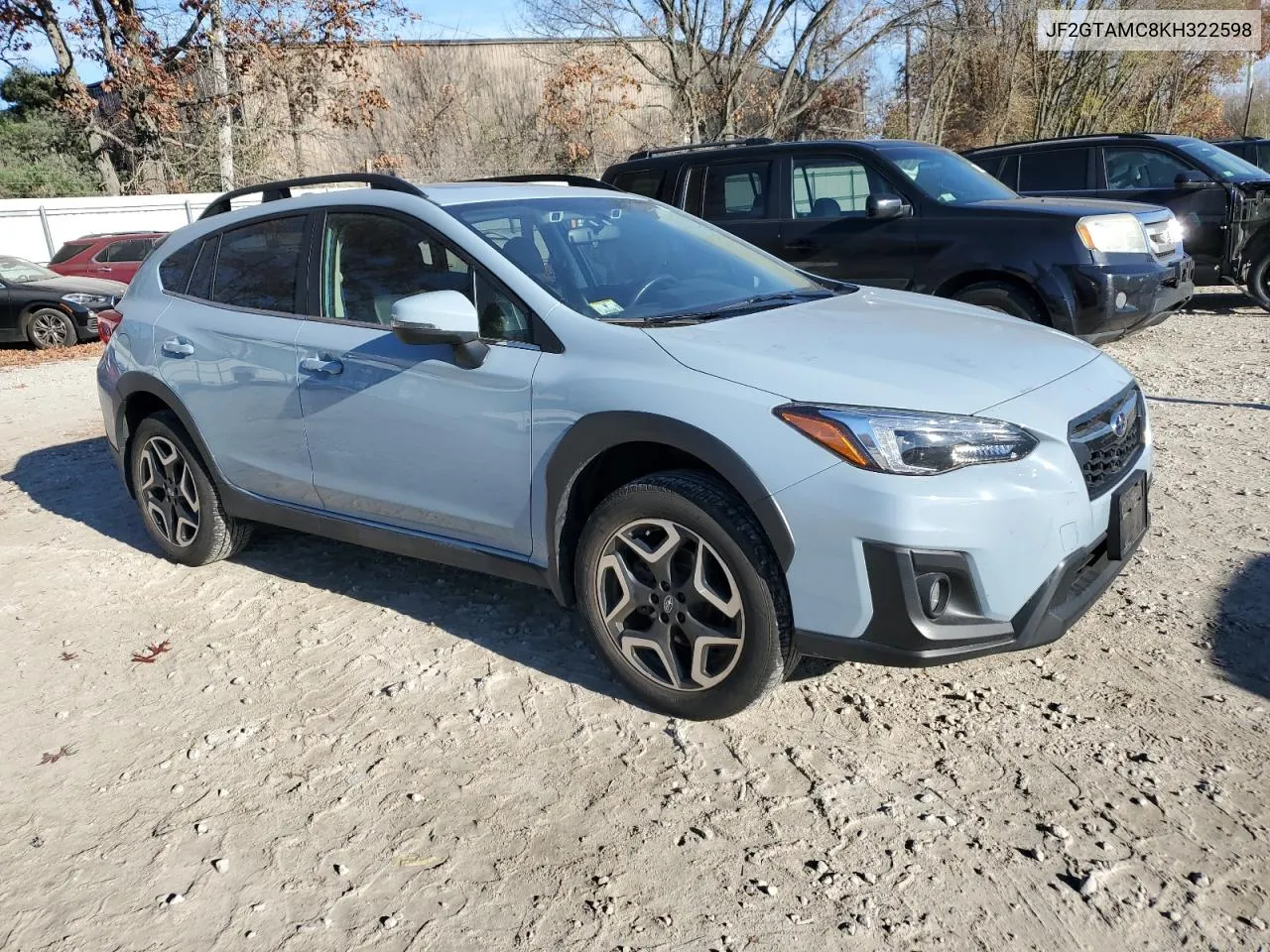 2019 Subaru Crosstrek Limited VIN: JF2GTAMC8KH322598 Lot: 77879524