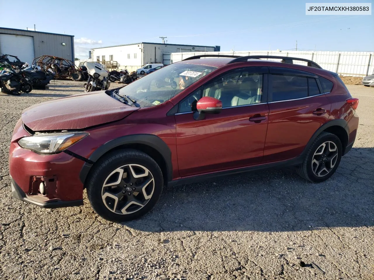 2019 Subaru Crosstrek Limited VIN: JF2GTAMCXKH380583 Lot: 78317074