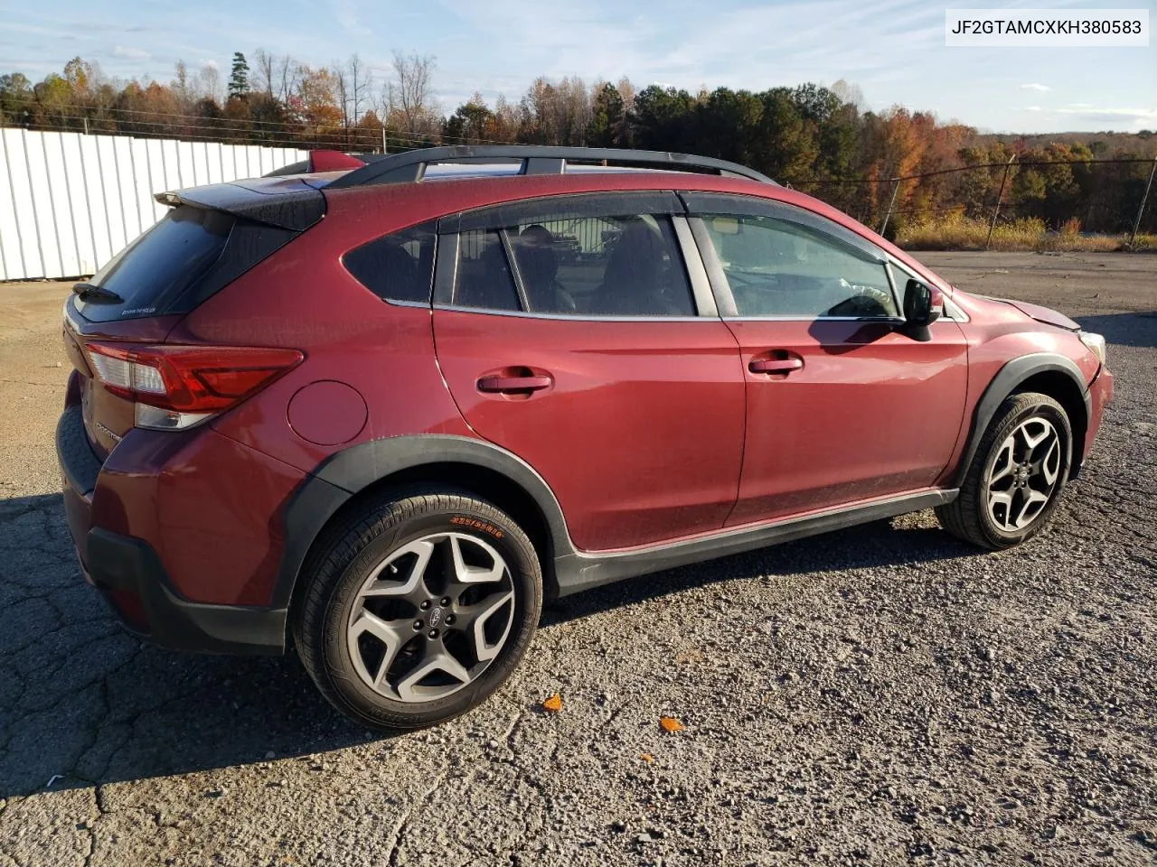 2019 Subaru Crosstrek Limited VIN: JF2GTAMCXKH380583 Lot: 78317074