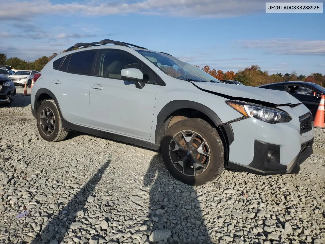 2019 Subaru Crosstrek Premium VIN: JF2GTADC3K8288926 Lot: 78939904