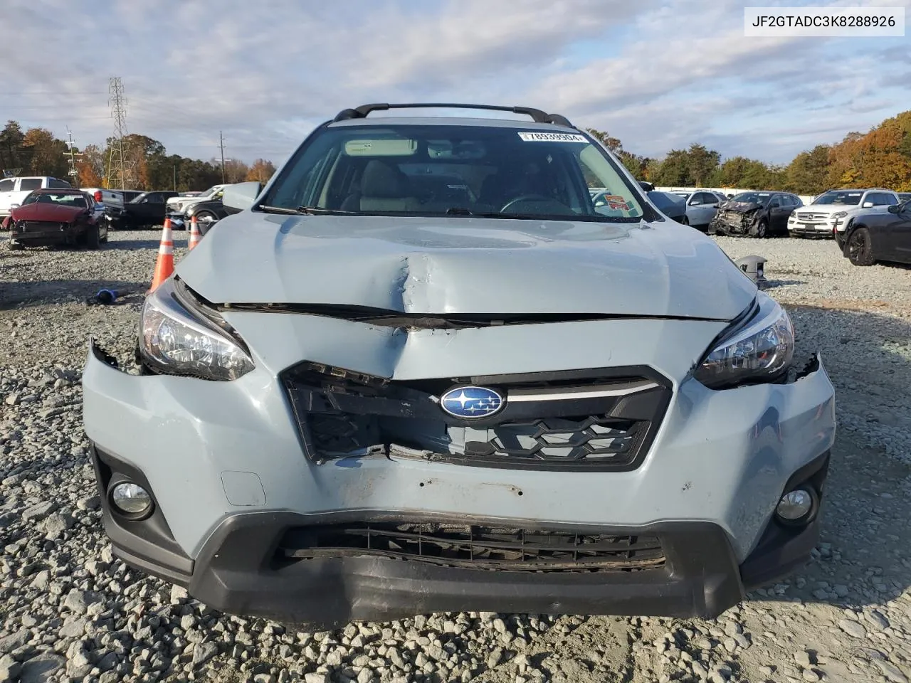 2019 Subaru Crosstrek Premium VIN: JF2GTADC3K8288926 Lot: 78939904