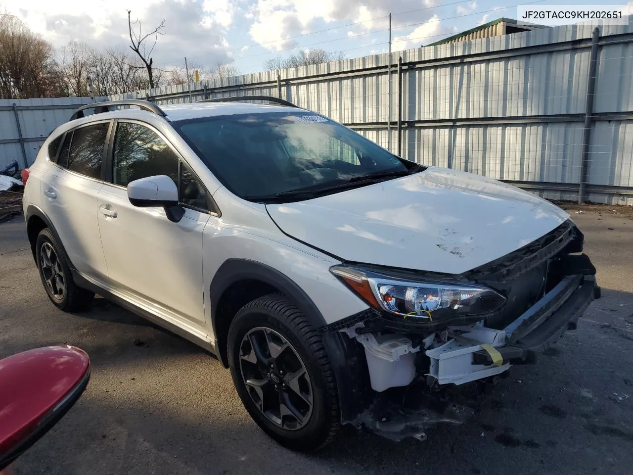 JF2GTACC9KH202651 2019 Subaru Crosstrek Premium