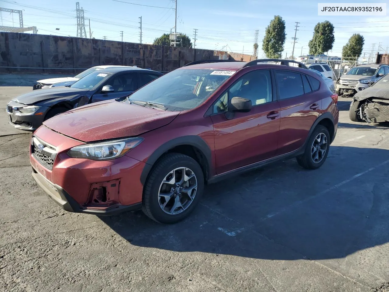 2019 Subaru Crosstrek VIN: JF2GTAAC8K9352196 Lot: 80381494