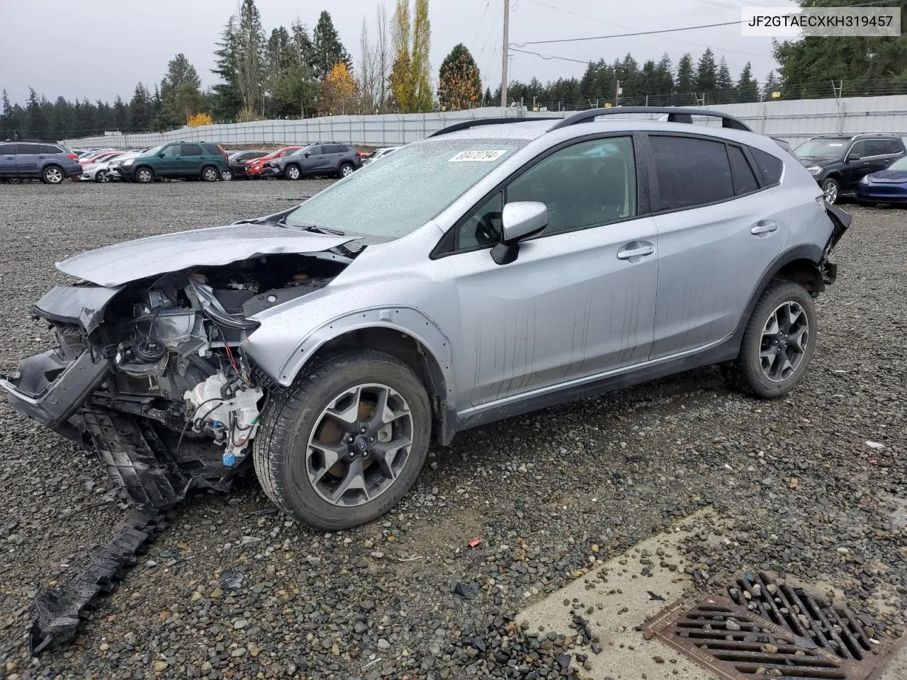 2019 Subaru Crosstrek Premium VIN: JF2GTAECXKH319457 Lot: 80470794