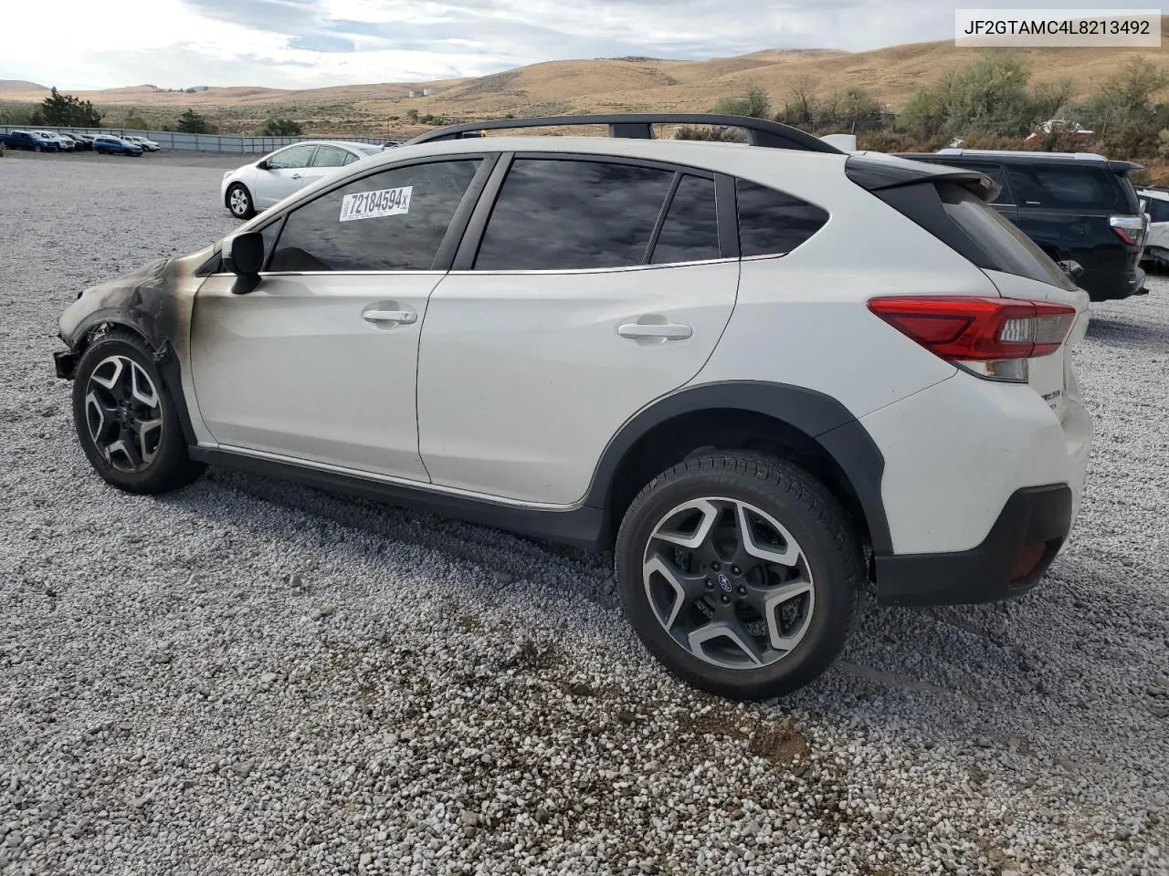 2020 Subaru Crosstrek Limited VIN: JF2GTAMC4L8213492 Lot: 72184594