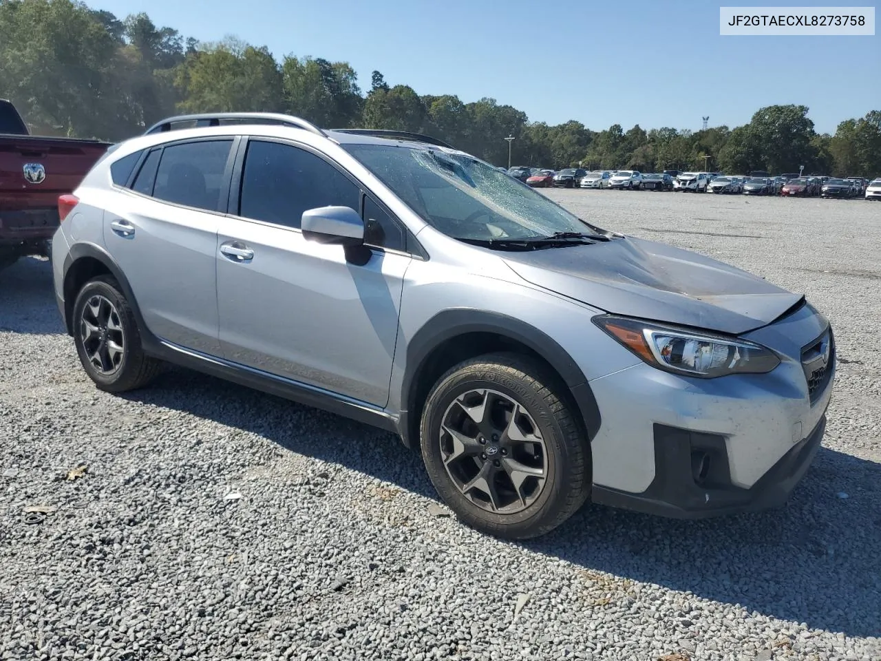 2020 Subaru Crosstrek Premium VIN: JF2GTAECXL8273758 Lot: 74942504