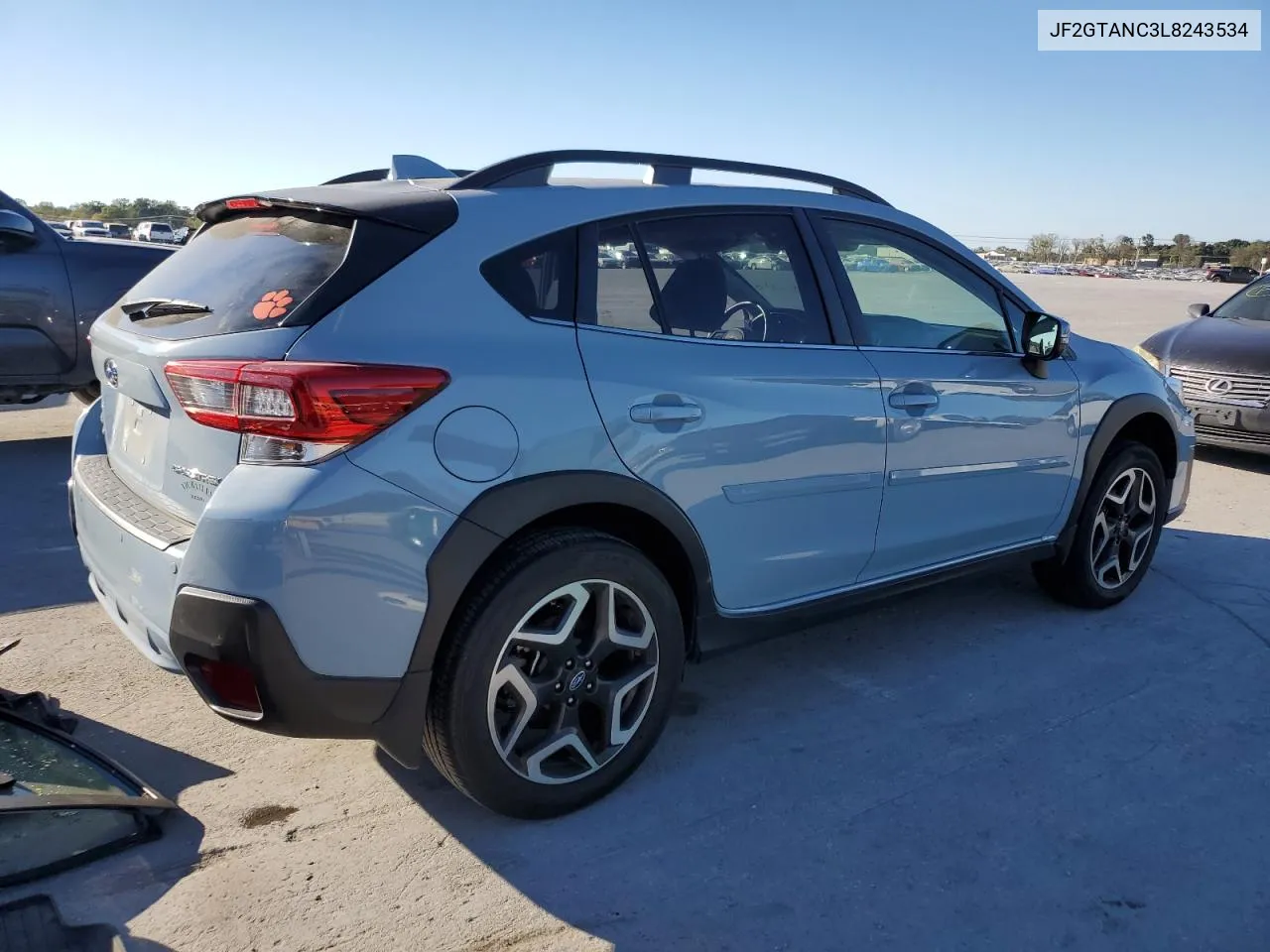 2020 Subaru Crosstrek Limited VIN: JF2GTANC3L8243534 Lot: 76743874