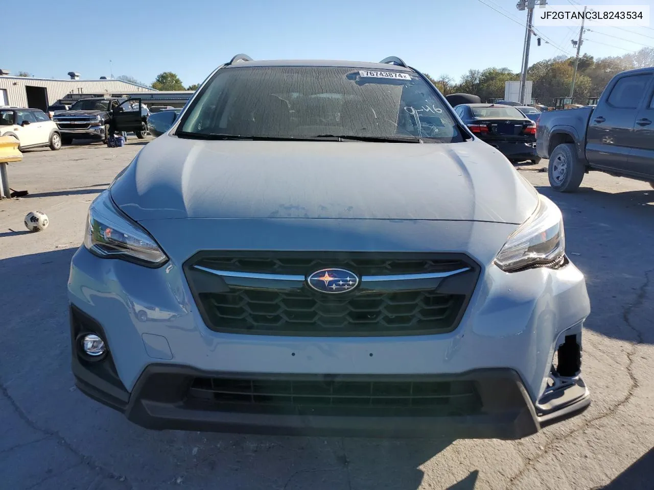 2020 Subaru Crosstrek Limited VIN: JF2GTANC3L8243534 Lot: 76743874