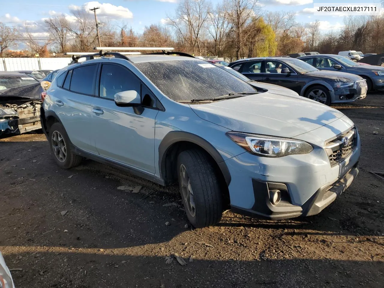 2020 Subaru Crosstrek Premium VIN: JF2GTAECXL8217111 Lot: 79889384