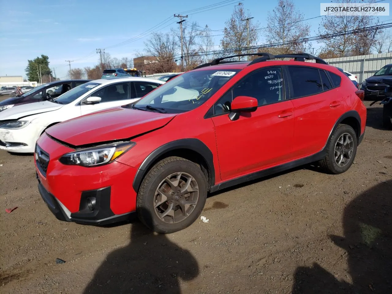 2020 Subaru Crosstrek Premium VIN: JF2GTAEC3LH273486 Lot: 80476484