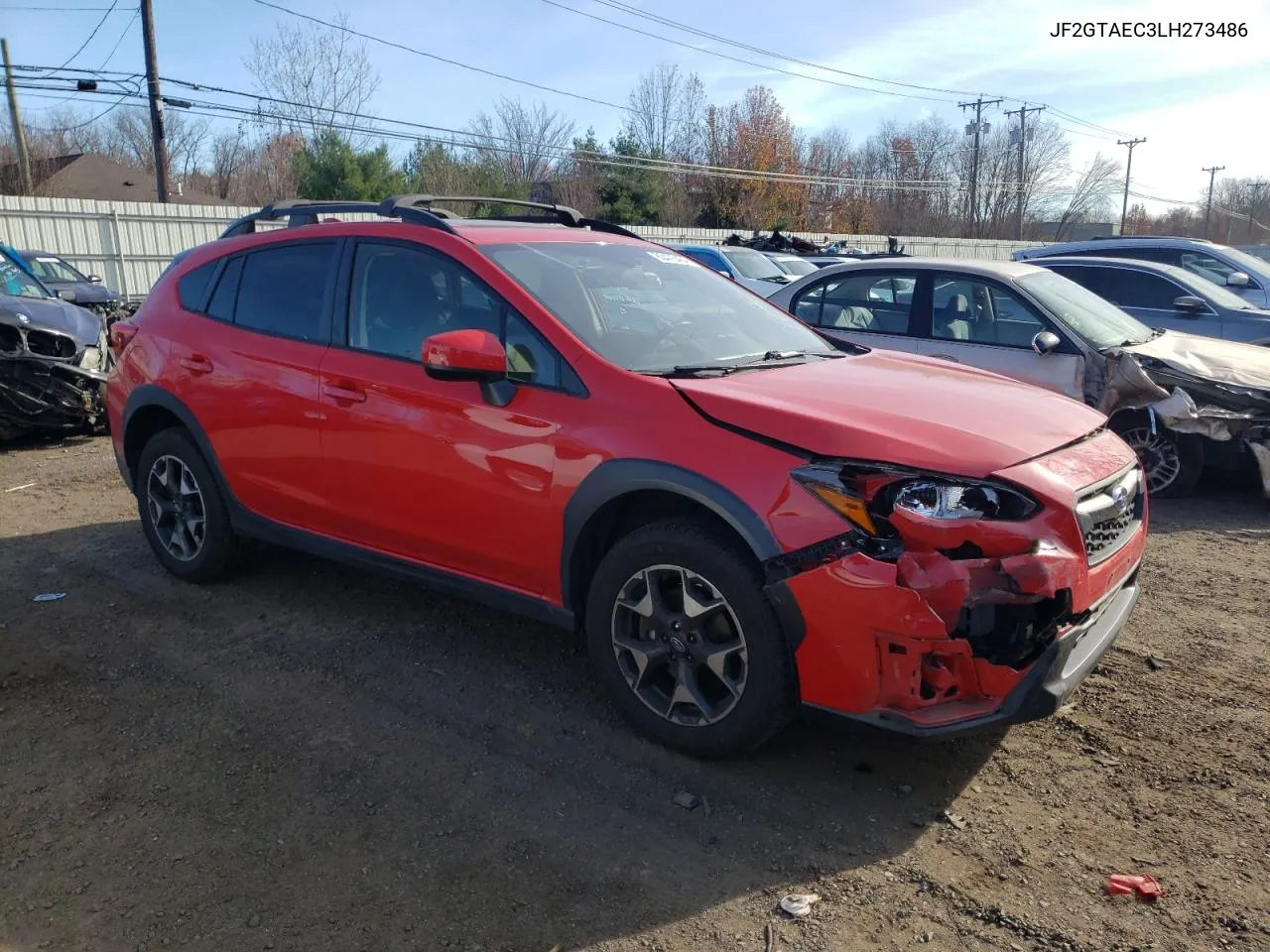 2020 Subaru Crosstrek Premium VIN: JF2GTAEC3LH273486 Lot: 80476484