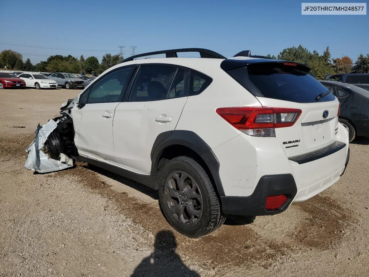 2021 Subaru Crosstrek Sport VIN: JF2GTHRC7MH248577 Lot: 75009764