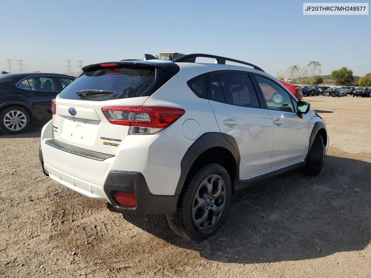 2021 Subaru Crosstrek Sport VIN: JF2GTHRC7MH248577 Lot: 75009764