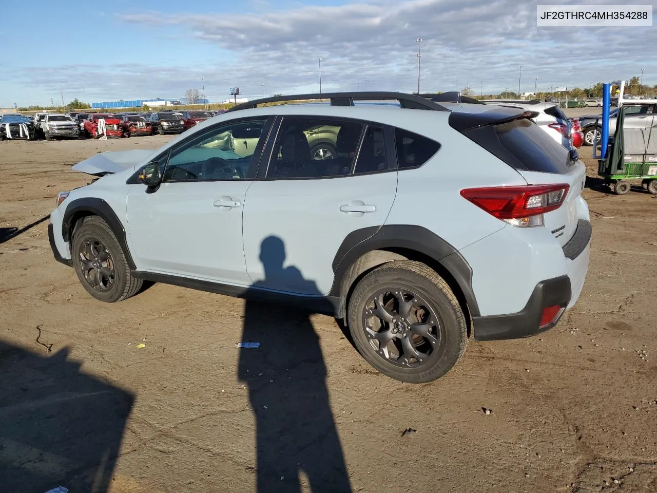 2021 Subaru Crosstrek Sport VIN: JF2GTHRC4MH354288 Lot: 75254434