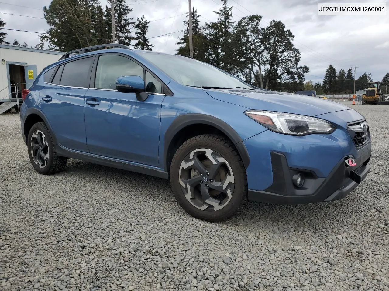 JF2GTHMCXMH260004 2021 Subaru Crosstrek Limited