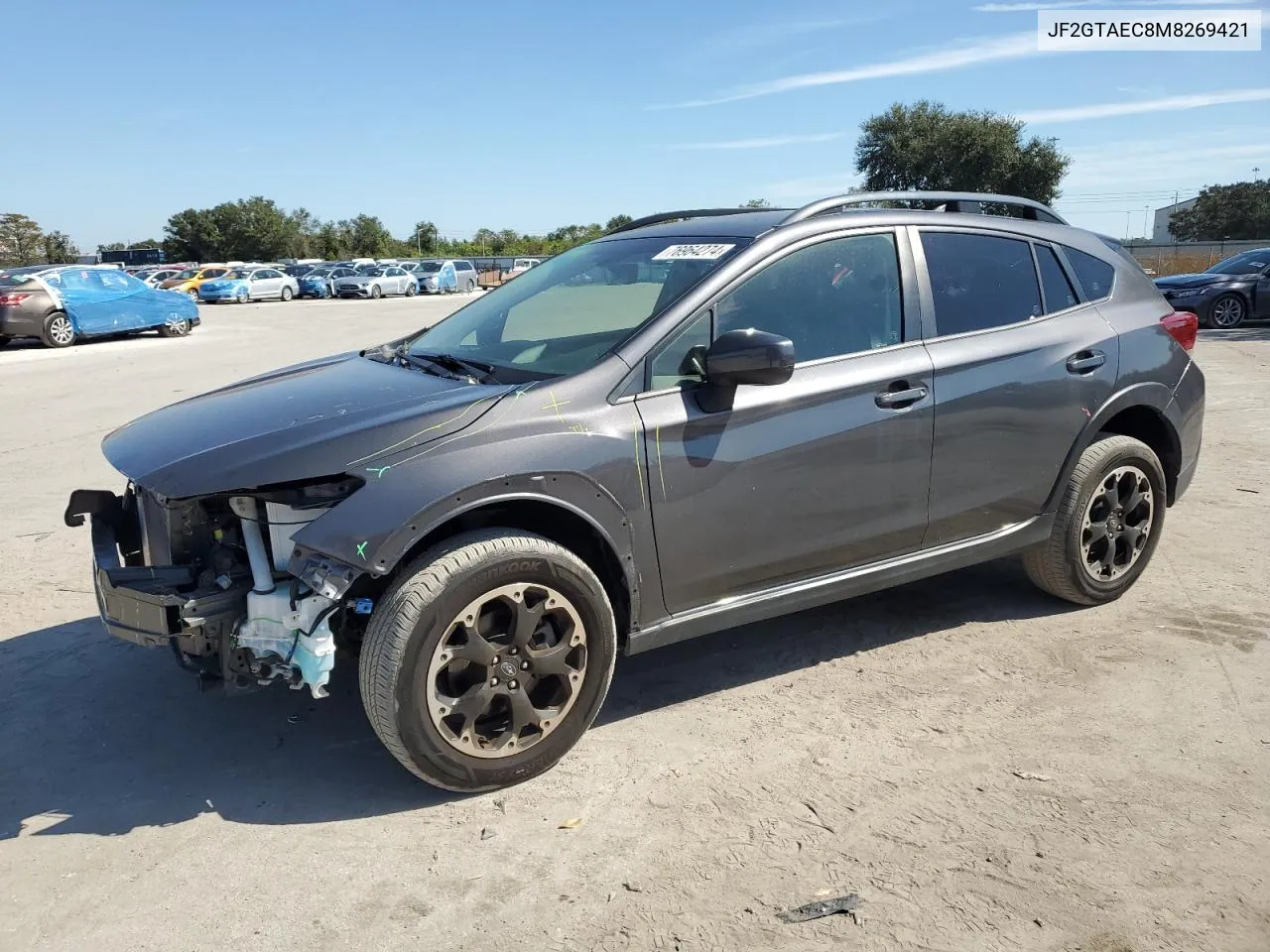 2021 Subaru Crosstrek Premium VIN: JF2GTAEC8M8269421 Lot: 76964274