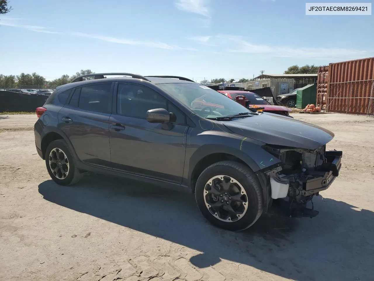 2021 Subaru Crosstrek Premium VIN: JF2GTAEC8M8269421 Lot: 76964274