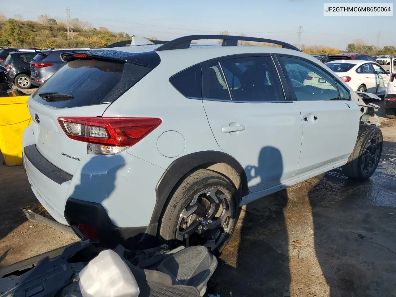 2021 Subaru Crosstrek Limited VIN: JF2GTHMC6M8650064 Lot: 77844054