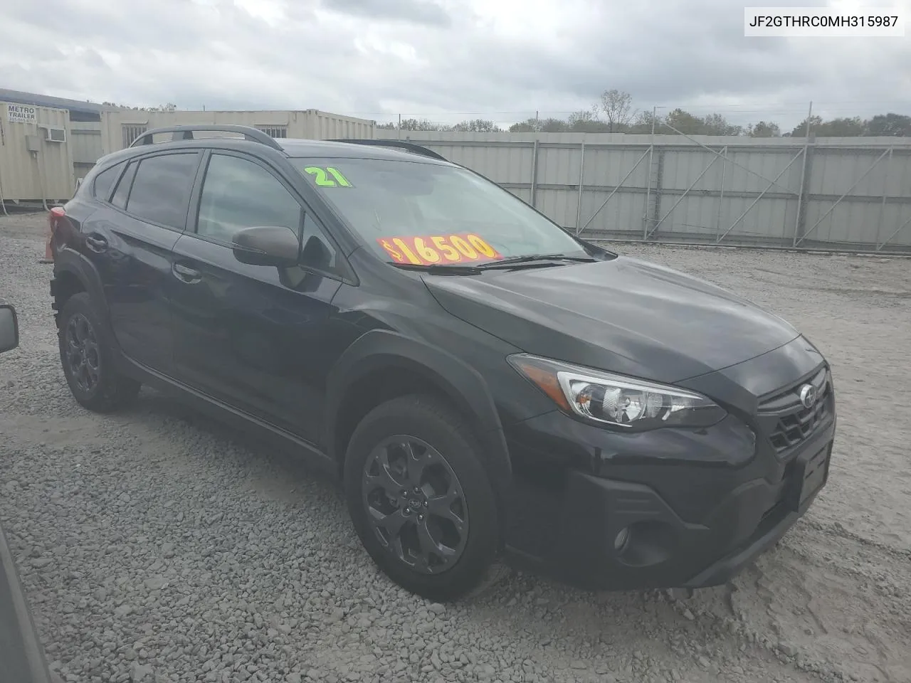 2021 Subaru Crosstrek Sport VIN: JF2GTHRC0MH315987 Lot: 78755444