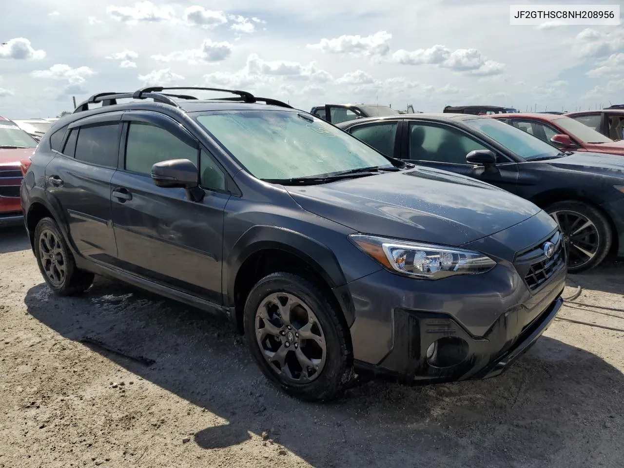 2022 Subaru Crosstrek Sport VIN: JF2GTHSC8NH208956 Lot: 74323044