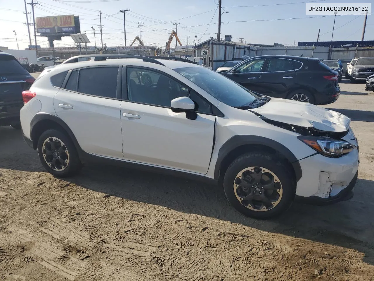 2022 Subaru Crosstrek Premium VIN: JF2GTACC2N9216132 Lot: 77713734