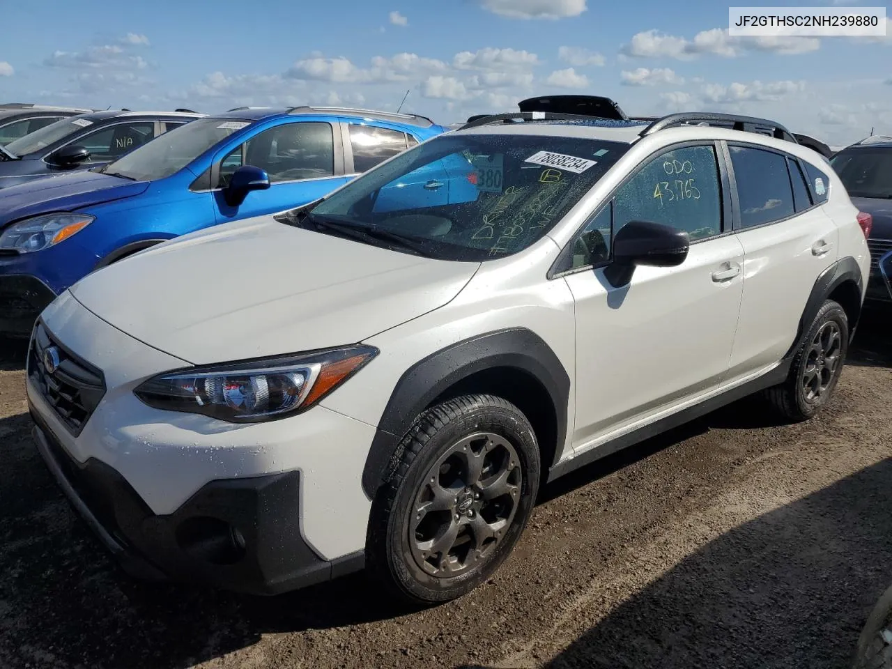 2022 Subaru Crosstrek Sport VIN: JF2GTHSC2NH239880 Lot: 78038234