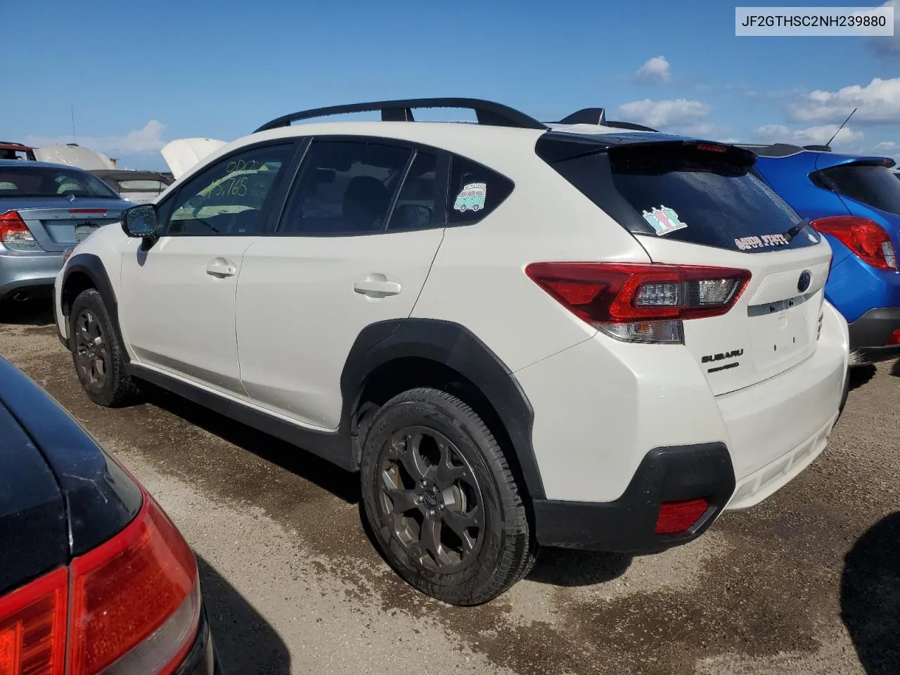 2022 Subaru Crosstrek Sport VIN: JF2GTHSC2NH239880 Lot: 78038234