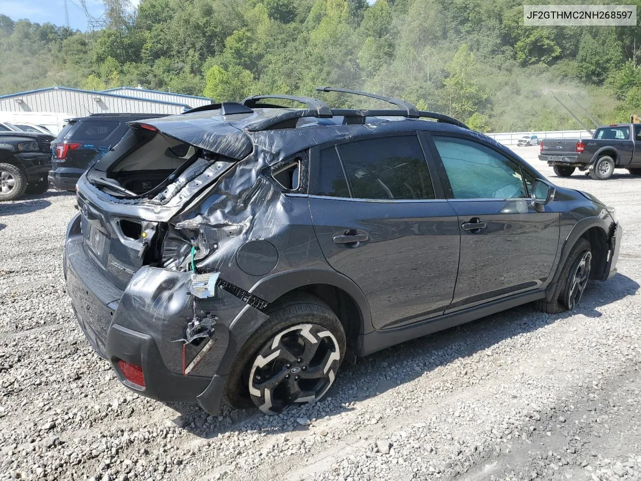 2022 Subaru Crosstrek Limited VIN: JF2GTHMC2NH268597 Lot: 79753034