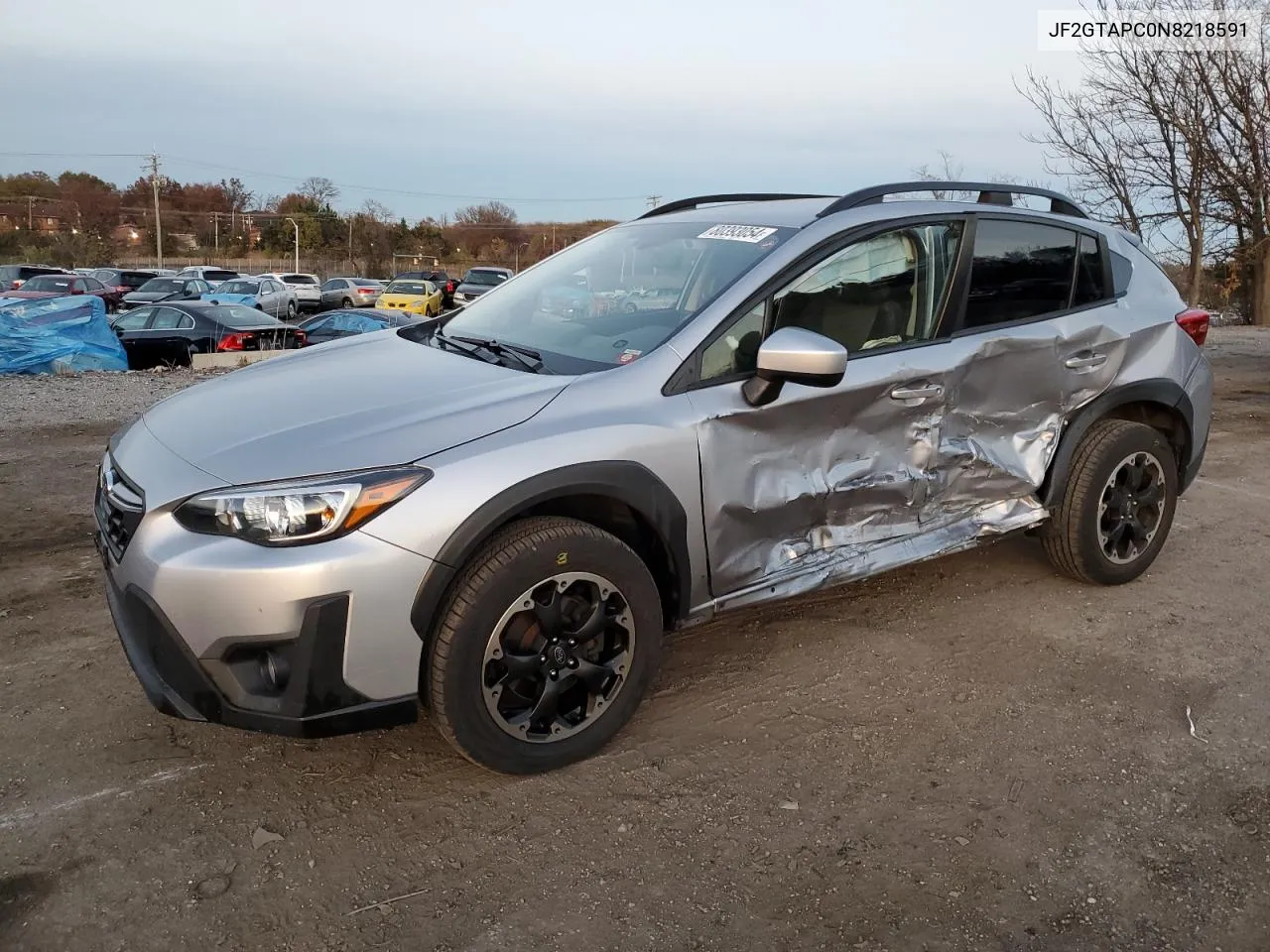 2022 Subaru Crosstrek Premium VIN: JF2GTAPC0N8218591 Lot: 80393054