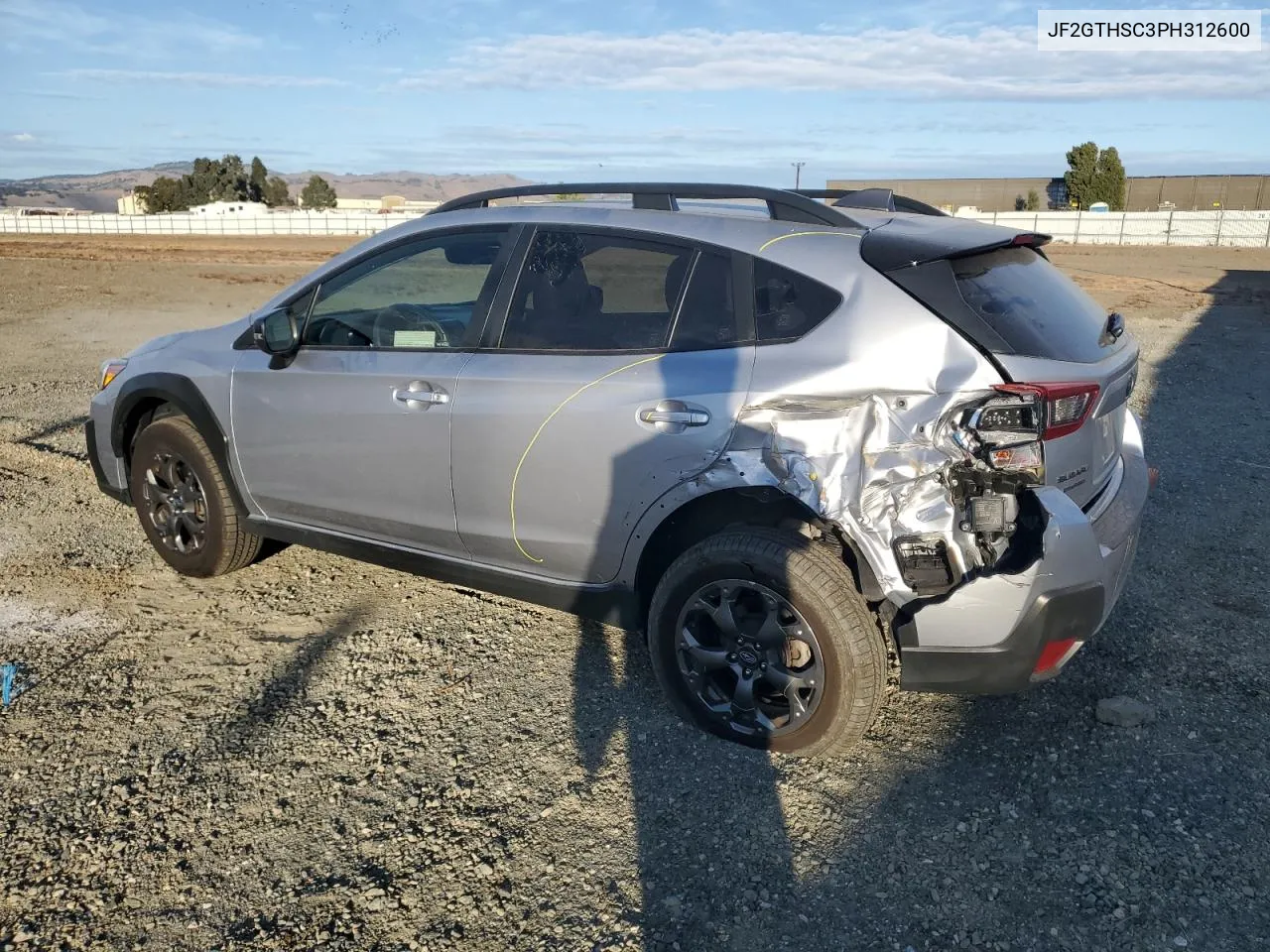 2023 Subaru Crosstrek Sport VIN: JF2GTHSC3PH312600 Lot: 78056224