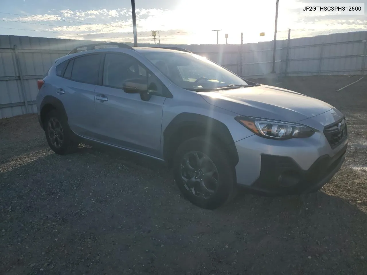 2023 Subaru Crosstrek Sport VIN: JF2GTHSC3PH312600 Lot: 78056224