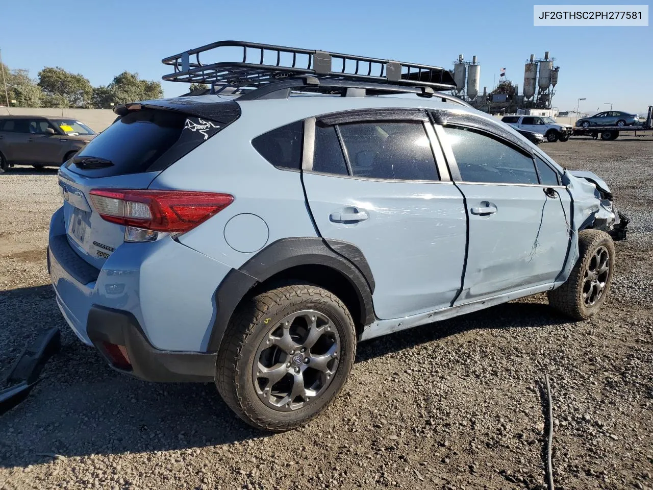 2023 Subaru Crosstrek Sport VIN: JF2GTHSC2PH277581 Lot: 80349474