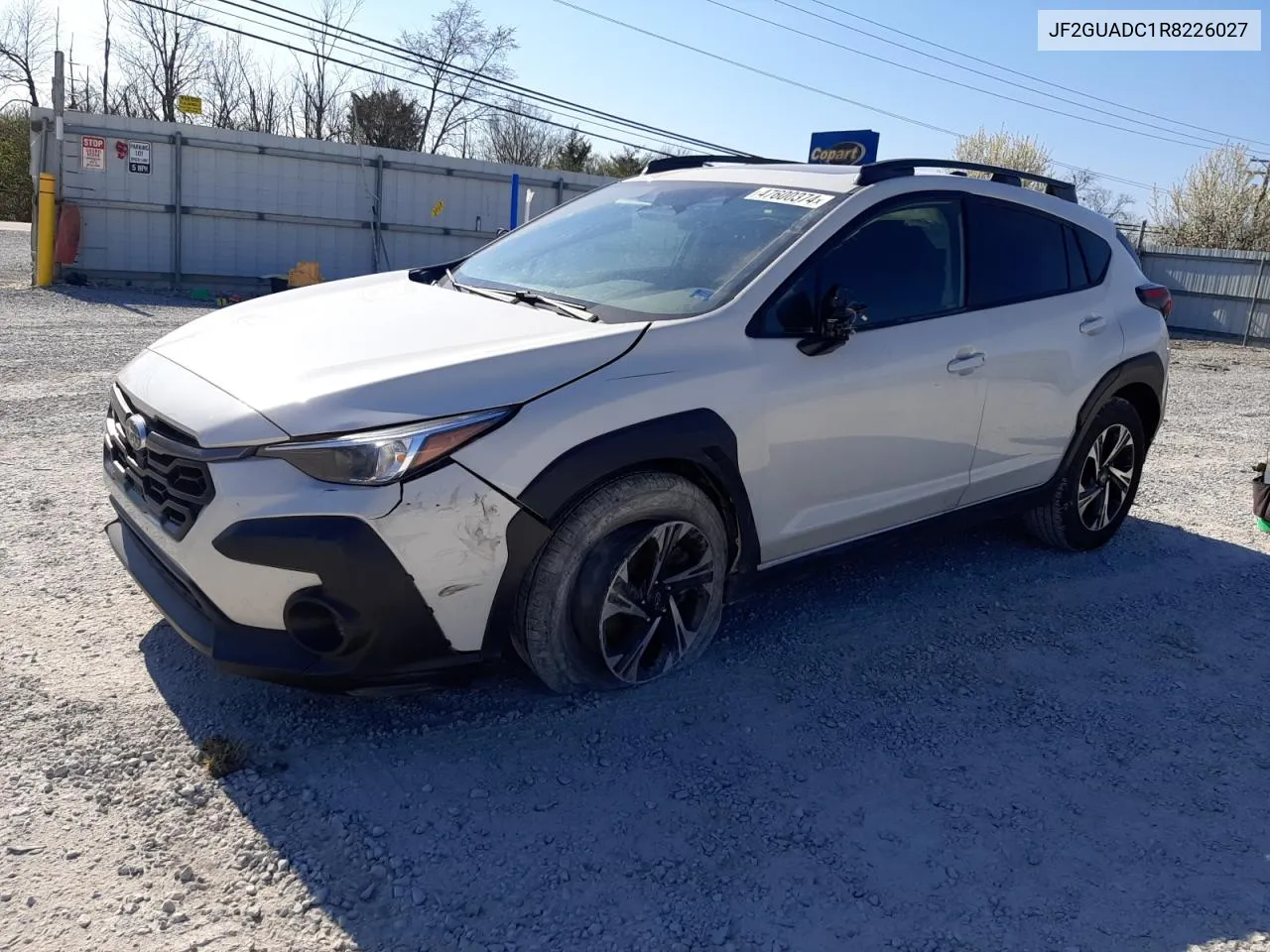 2024 Subaru Crosstrek Premium VIN: JF2GUADC1R8226027 Lot: 47600374