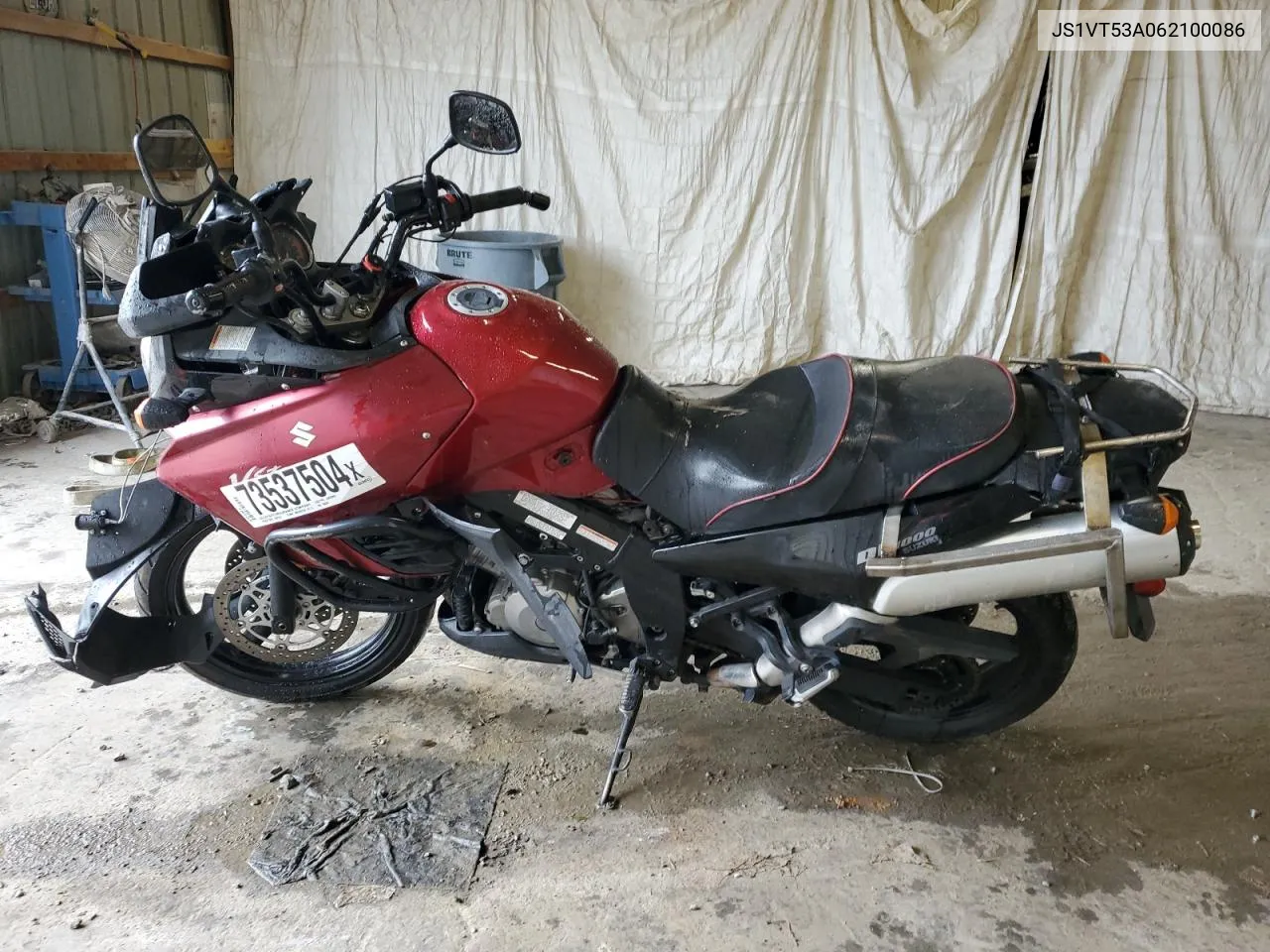 2006 Suzuki Dl1000 VIN: JS1VT53A062100086 Lot: 73537504