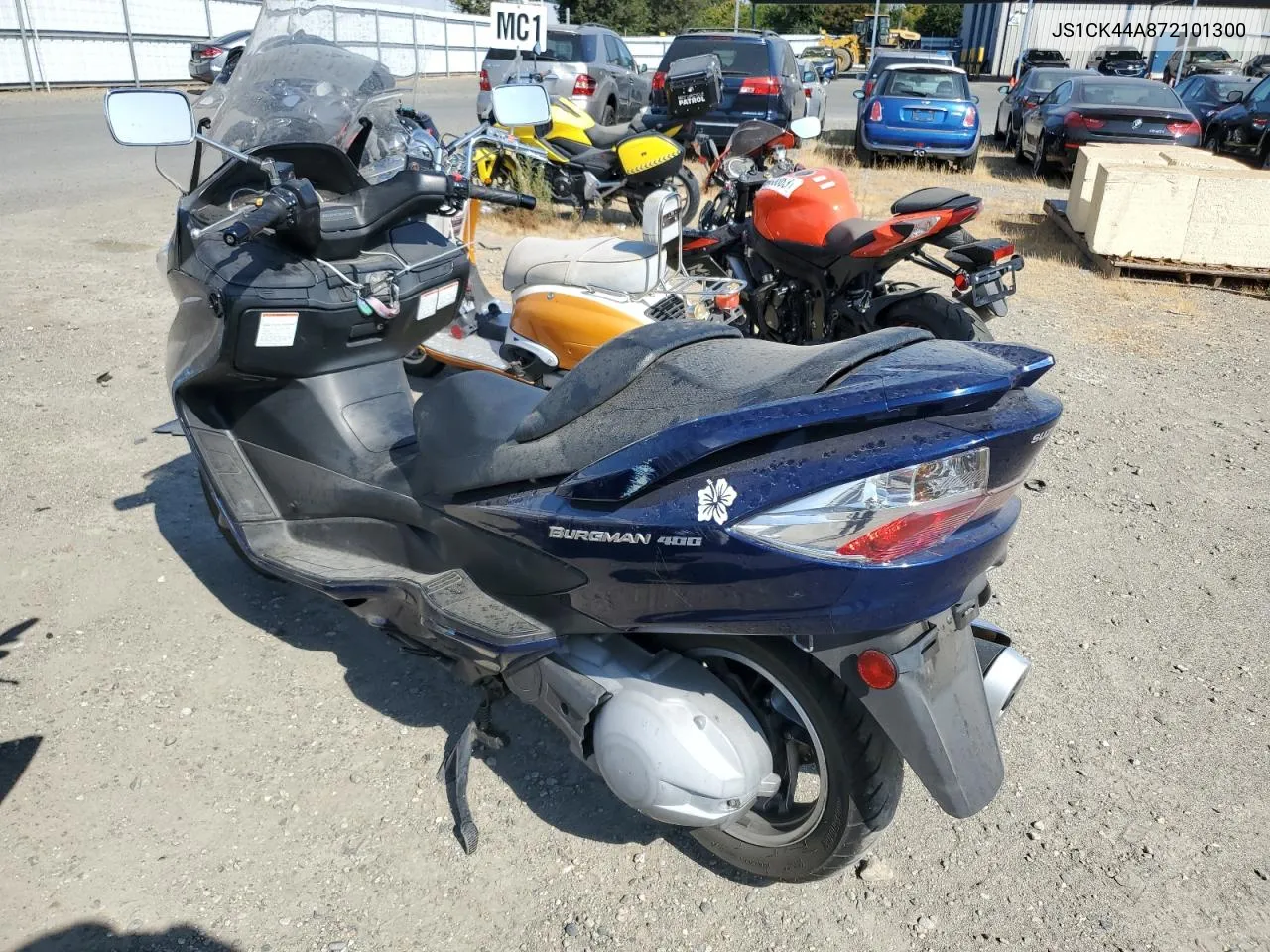 2007 Suzuki An400 VIN: JS1CK44A872101300 Lot: 67187093