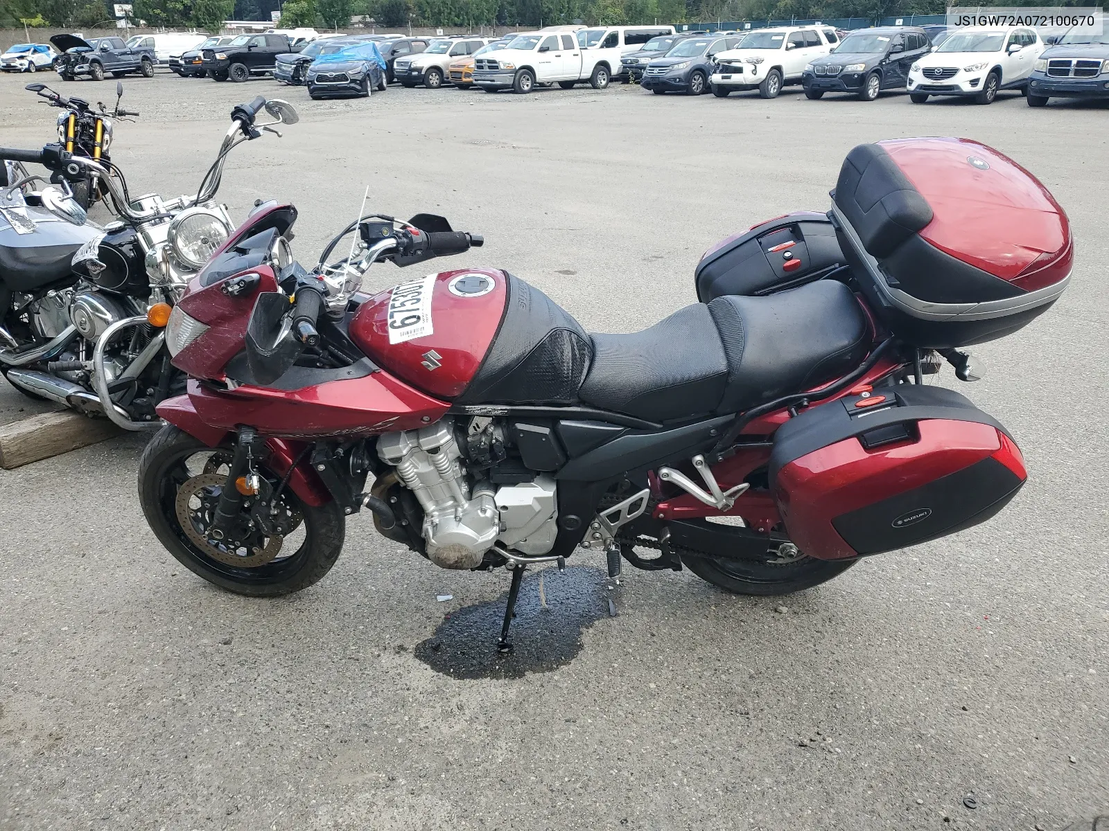 2007 Suzuki Gsf1250 S VIN: JS1GW72A072100670 Lot: 67530784