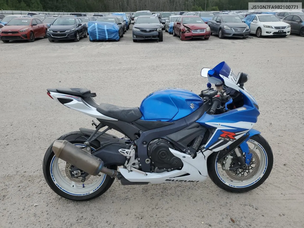 2011 Suzuki Gsx-R600 VIN: JS1GN7FA9B2100771 Lot: 70037454