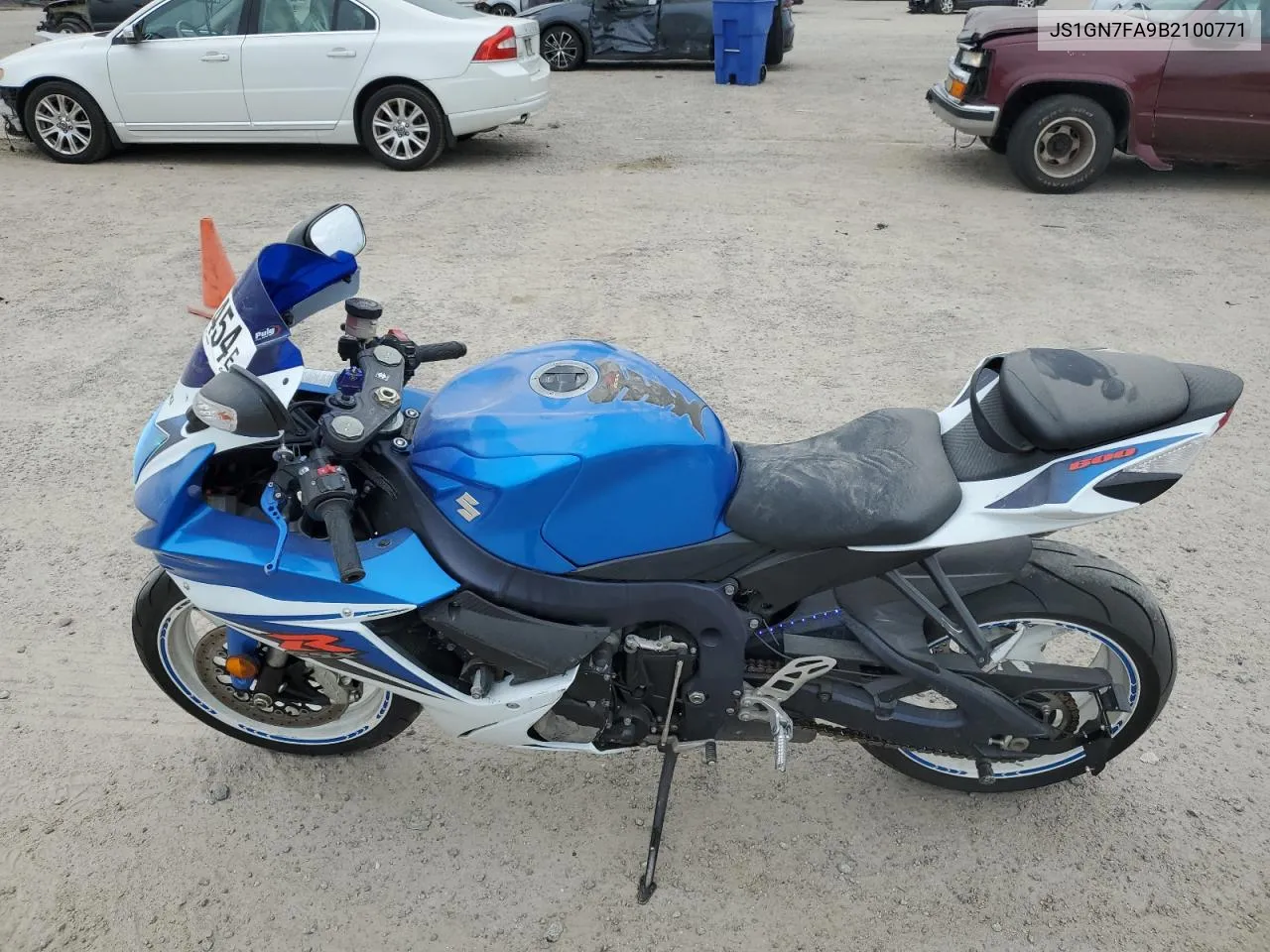 2011 Suzuki Gsx-R600 VIN: JS1GN7FA9B2100771 Lot: 70037454