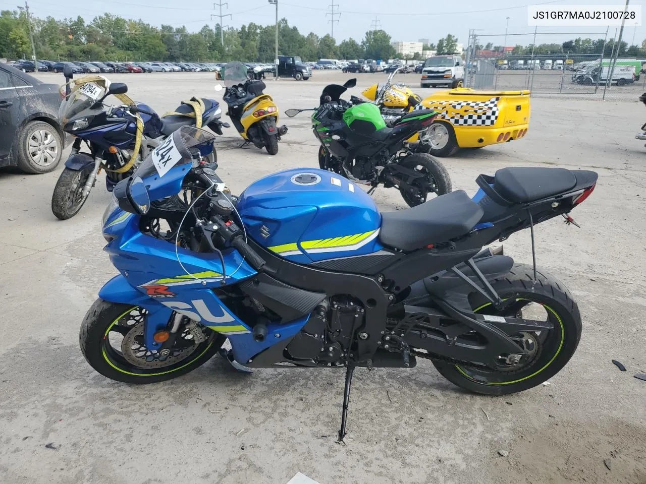 2018 Suzuki Gsx-R750 VIN: JS1GR7MA0J2100728 Lot: 69050624