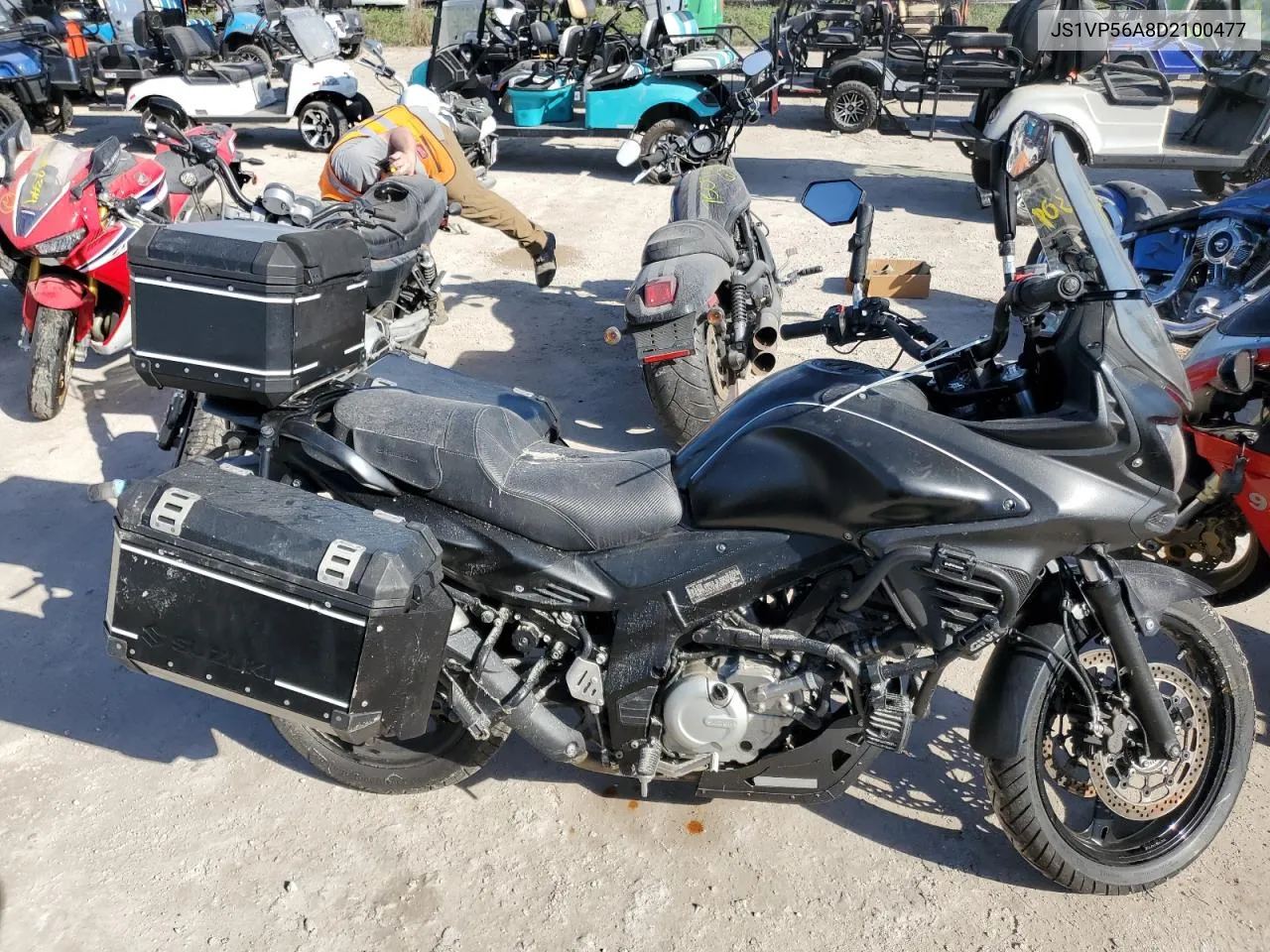 2013 Suzuki Dl650 A VIN: JS1VP56A8D2100477 Lot: 75453304