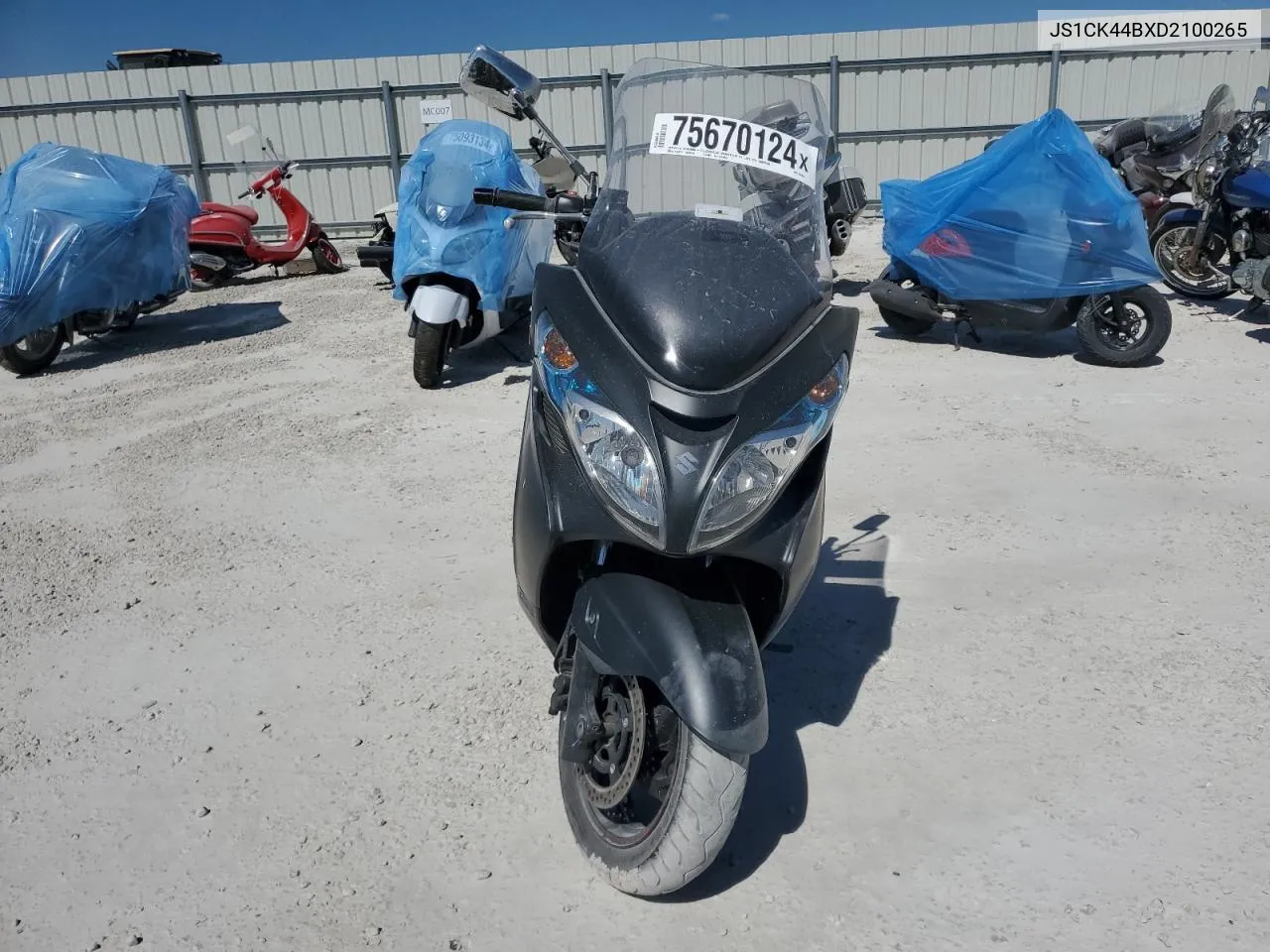 2013 Suzuki An400 A VIN: JS1CK44BXD2100265 Lot: 75670124