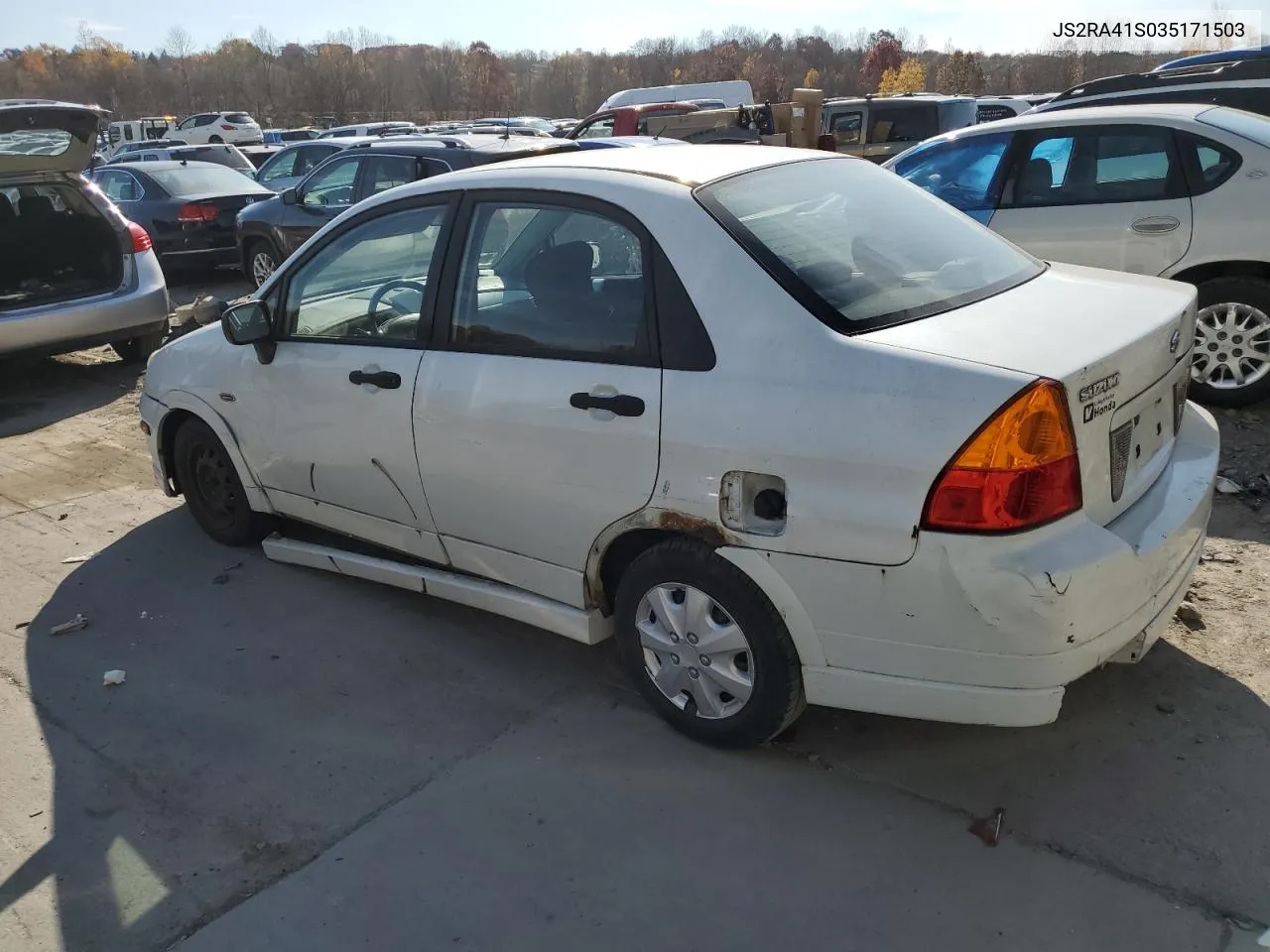 2003 Suzuki Aerio S VIN: JS2RA41S035171503 Lot: 77650444