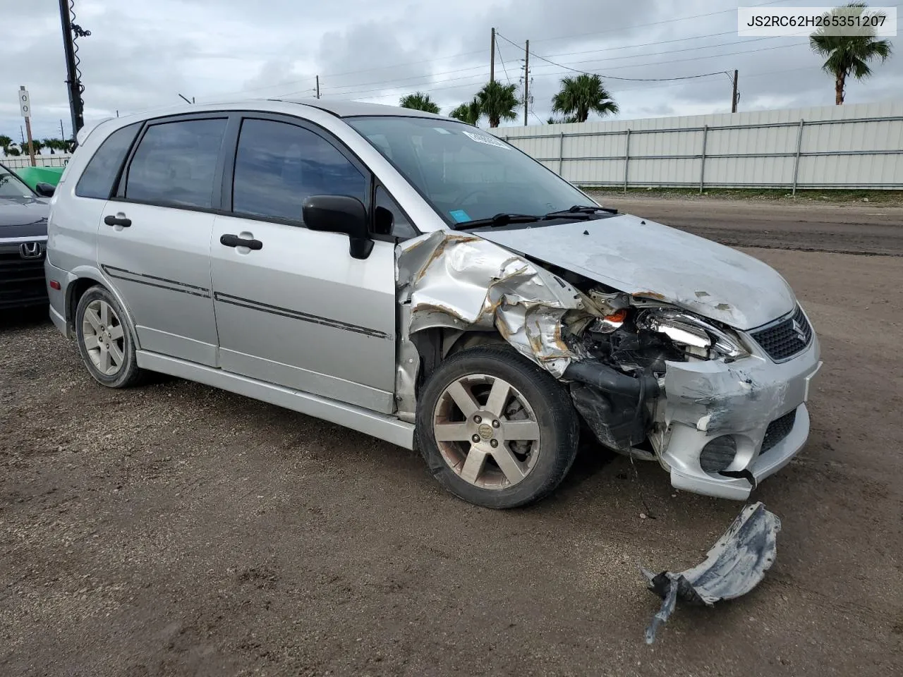 2006 Suzuki Aerio VIN: JS2RC62H265351207 Lot: 74980534