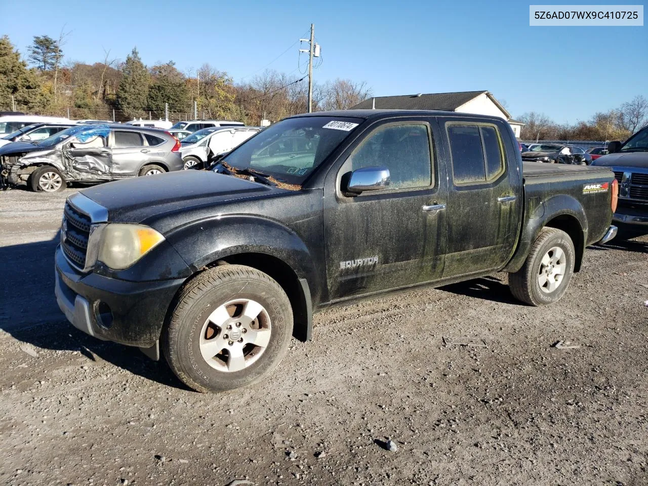 2009 Suzuki Equator Rmz-4 VIN: 5Z6AD07WX9C410725 Lot: 80110674