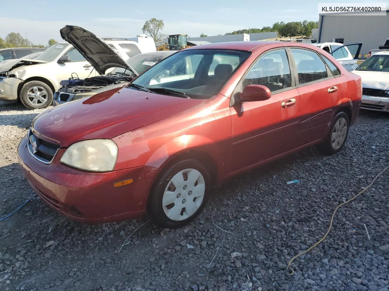 2006 Suzuki Forenza VIN: KL5JD56Z76K402080 Lot: 72608244