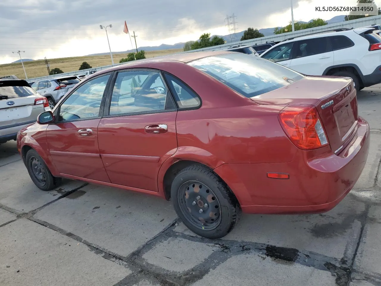 2008 Suzuki Forenza Base VIN: KL5JD56Z68K314950 Lot: 70020594