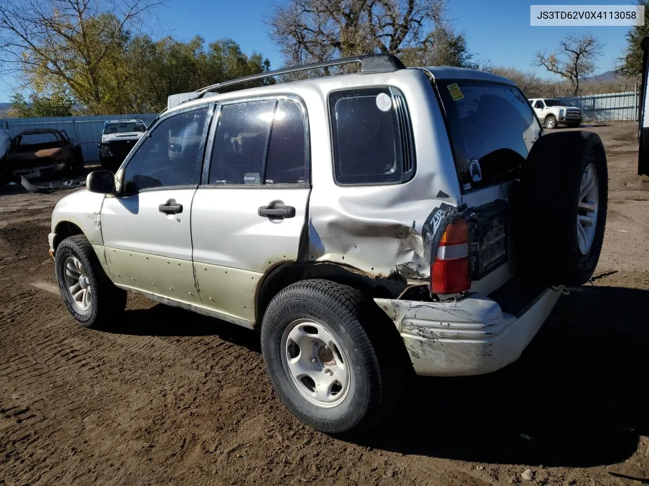 1999 Suzuki Grand Vitara Jx VIN: JS3TD62V0X4113058 Lot: 80089884