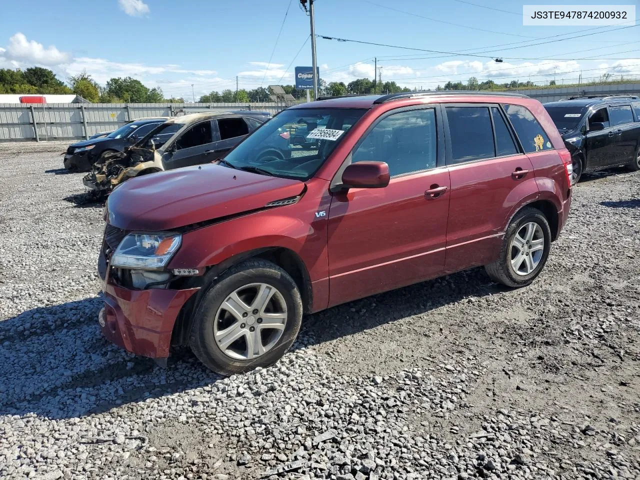 JS3TE947874200932 2007 Suzuki Grand Vitara Luxury