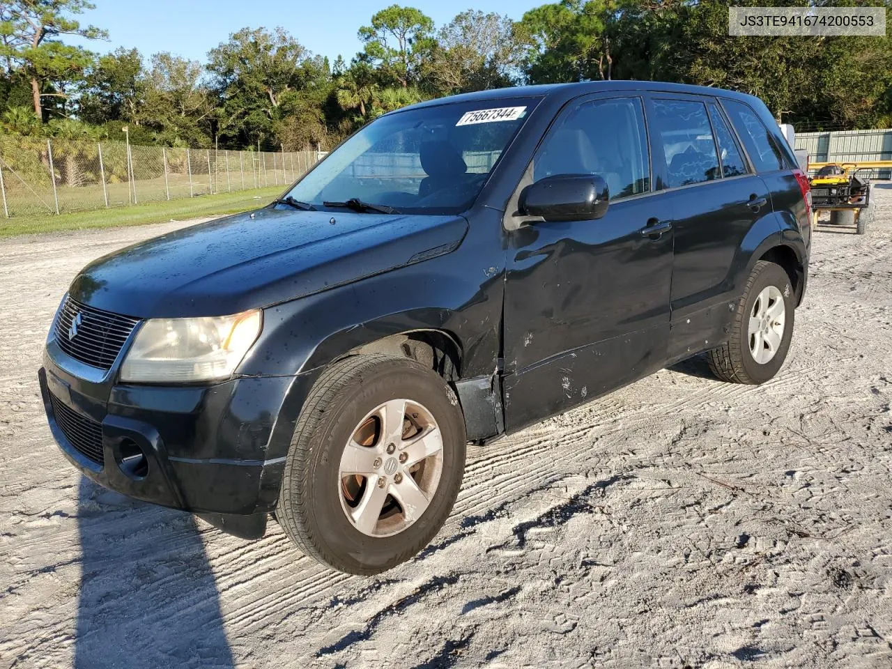 2007 Suzuki Grand Vitara VIN: JS3TE941674200553 Lot: 75667344