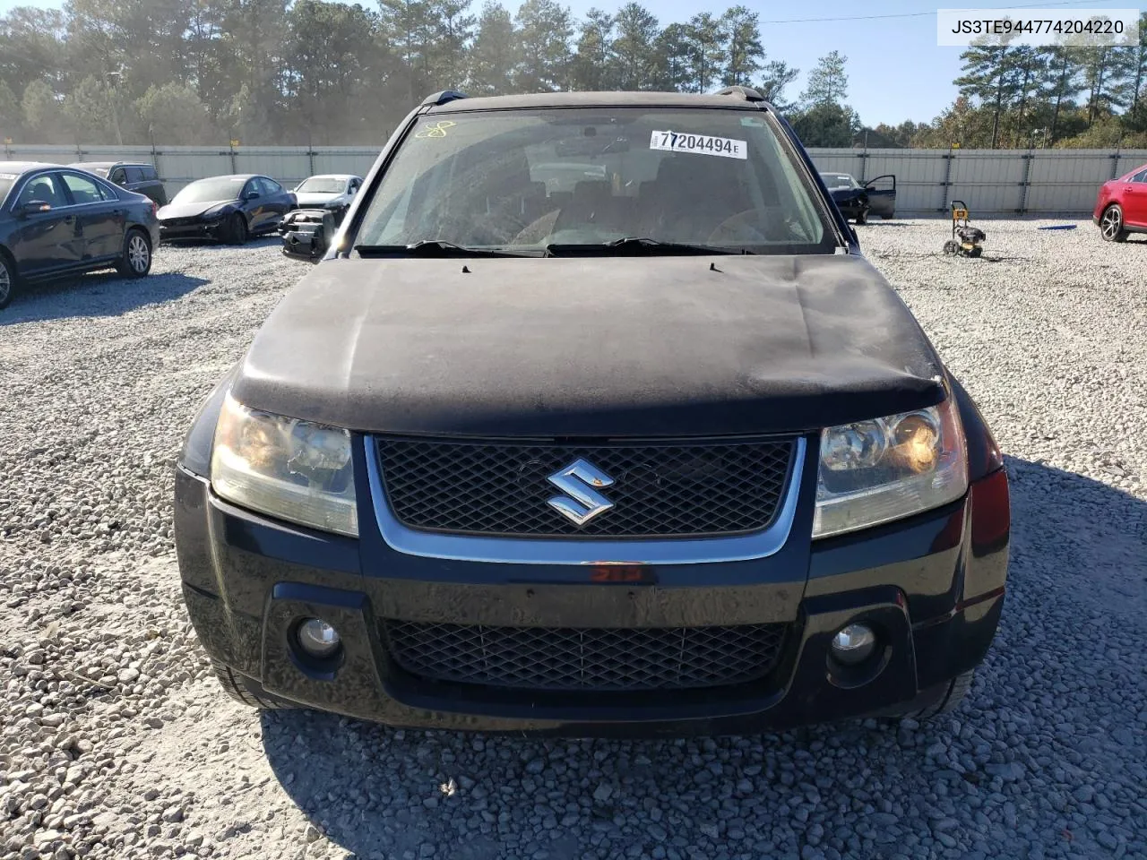 2007 Suzuki Grand Vitara Xsport VIN: JS3TE944774204220 Lot: 77204494